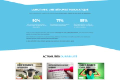 Illustration du projet Refonte du site et accompagnement communication LONGTIME®